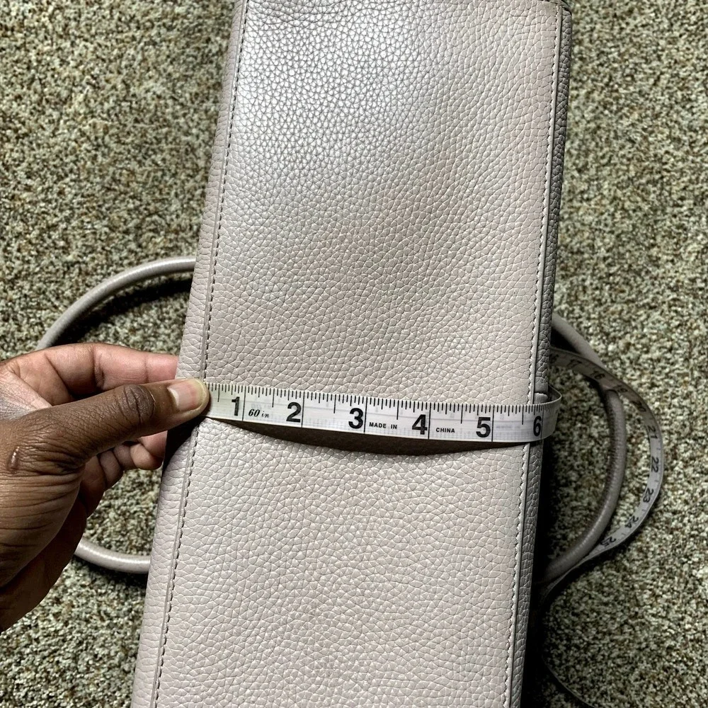Kate Spade Leather Tan Beige Double Strap Chester Street Allyn Satchel Handbag